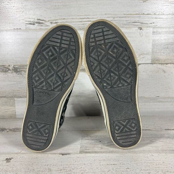 Converse Batman DC‎ The Dark Knight All-Star Black / Silver Hi 125562C Sz 4 - Picture 7 of 8